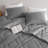 Kyla Gray Double Diamond Quilted Fluffy 3-Piece King/Cal King Comforter Set-101517316-101517320