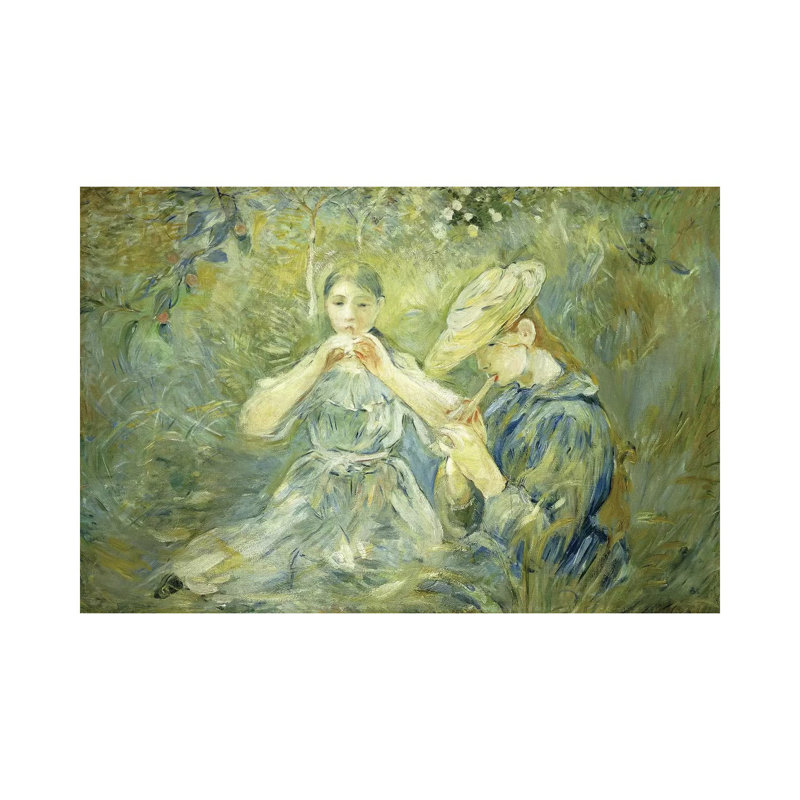 La Flageolet, 1890 by Berthe Morisot - Wrapped Canvas Painting, 101.6 cm H x 66.04 cm W