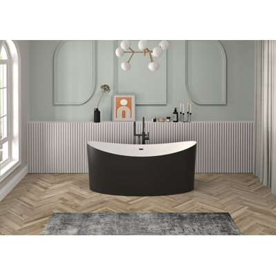 68.5'' x 31.5'' Freestanding Soaking Acrylic Bathtub