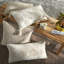 Housse et insert de coussin en duvet de coton touffeté