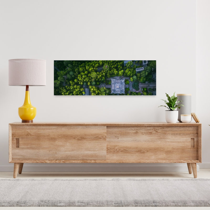 «Lijiang Temple Abstract Contemporary Landscape Landscape», art mural, H 36 po x l 12 po