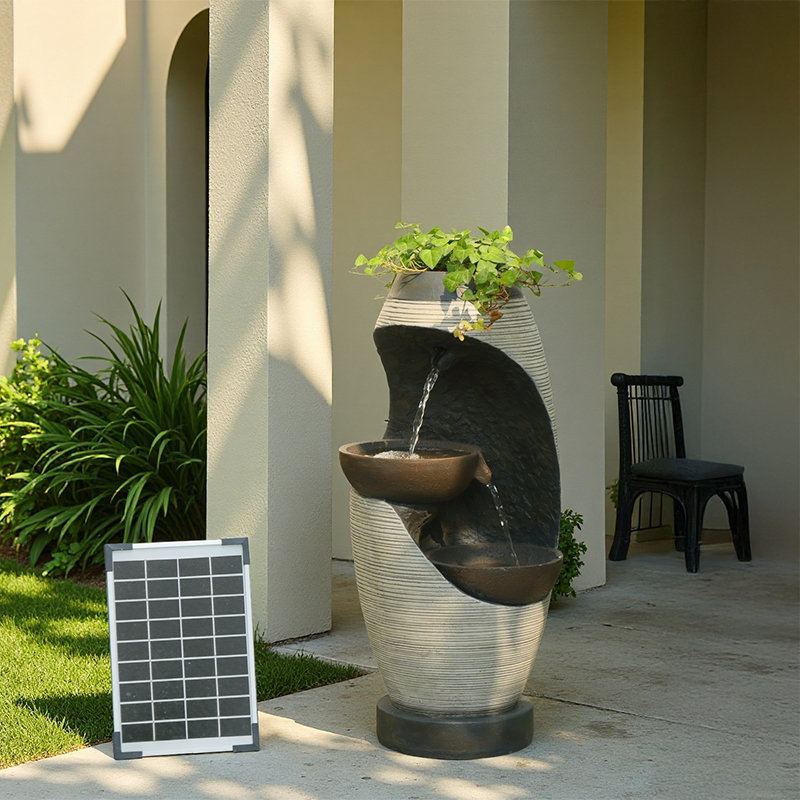 Handcrafted Floor Fountain with Lights