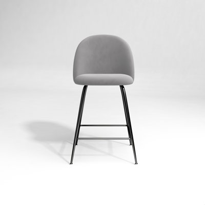 Ella Upholstered Counter Stool with Metal Frame