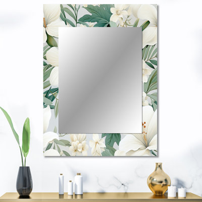 «Hagert Minimalist Flora Tropical Pattern», miroir tropical