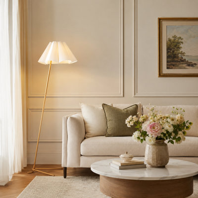 71" Dimmable Arched Floor Lamp