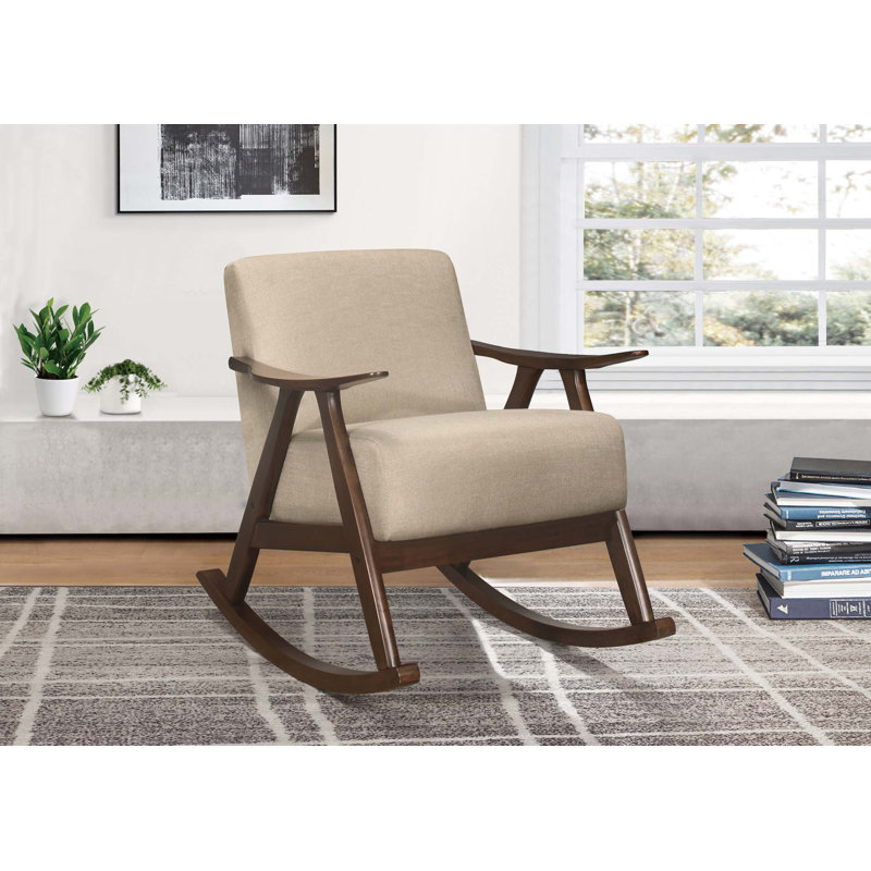 Chaise berçante Caimin, Beige