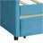 Upholstered Daybed Twin Size With Two Drawers And Wood Slat  ,Blue-1901431475