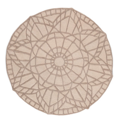 Round Marla Geometric 165cm X 165cm Area Rug