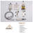 Doux Wall Mounted Waterfall Tub Spout with Diverter and Handheld Shower Head-63308447