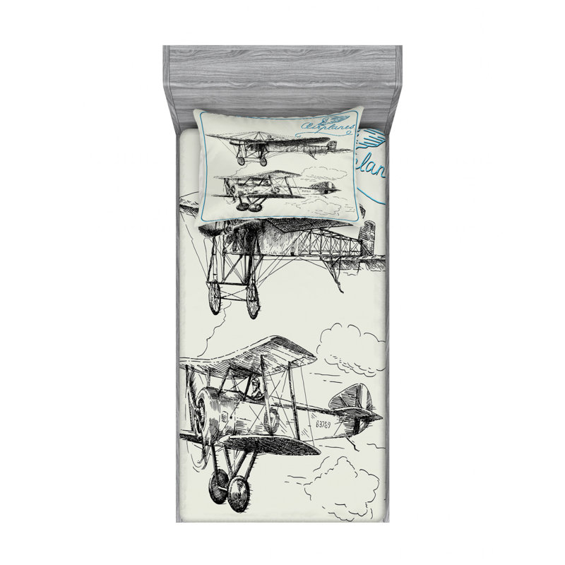 Microfiber Sheet Set, Twin Sheet Set with Fitted Sheet