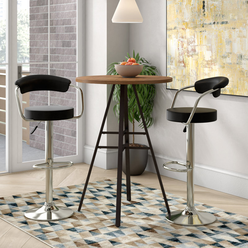 Tabouret de bar pivotant à hauteur réglable Cynthiana