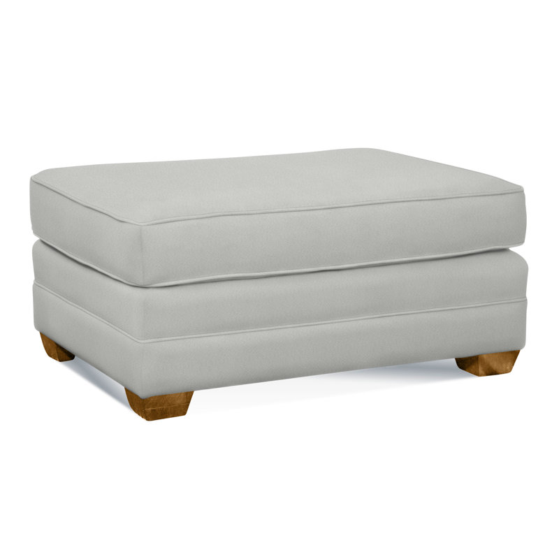 Bedford Upholstered Ottoman, Havana , Elite Dove Linen