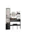   Full-length Mirror With Round Mirror And Touch-control 3-colour Adjustable Led Lights Vanity With Large Tabletop And Multi-tiered High-capacity Storage Space-809095026