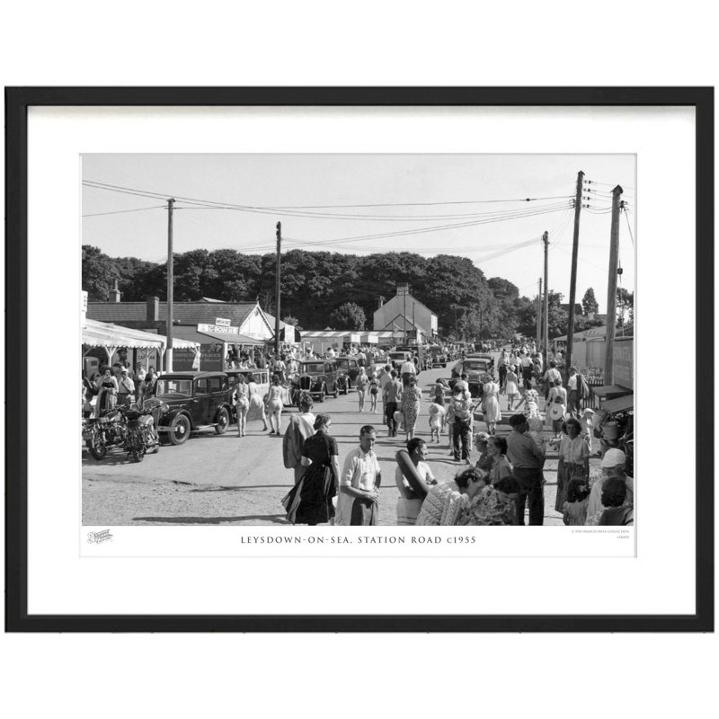 Leysdown-on-Sea, Station Road C1955 by Francis Frith - Single Picture Frame Print, 40cm H x 50cm W x 2.3cm D