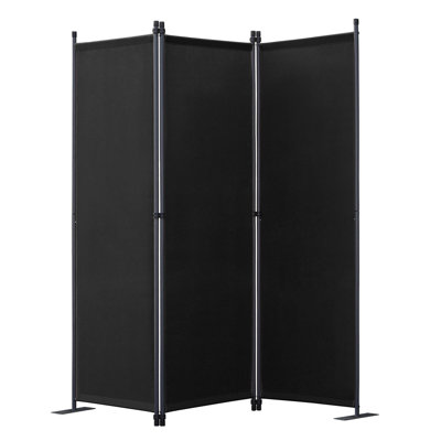 168cm W x 165cm H 3 - Panel Metal Folding Room Divider