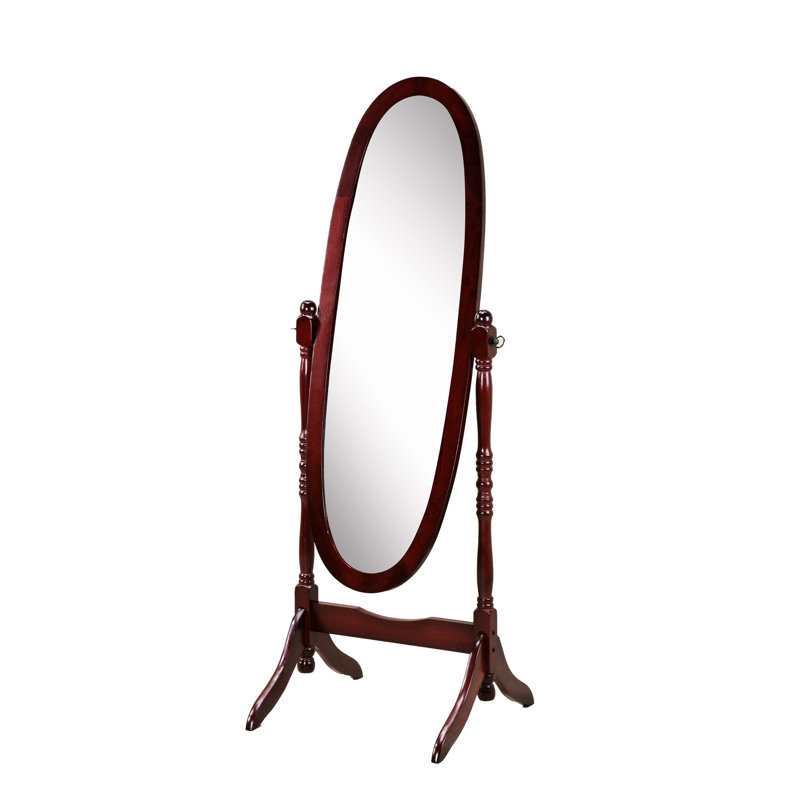 Miroir de plancher Traditional Réflexion du corps avec fonction d'inclinaison. Conception stable et debout. Miroir inclinable 22,5 po x 16 po x P 60,77 po Autonome et stable.