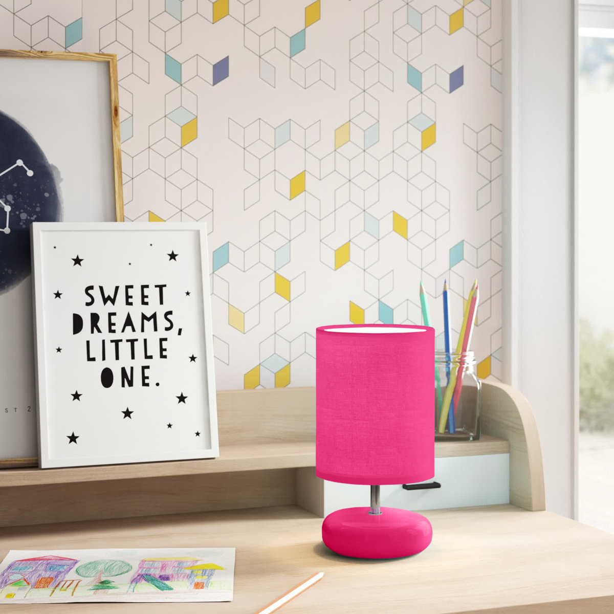 Wrought Studio Amishi Ceramic Table Lamp