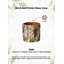 Vase de table en bois brun Burbage