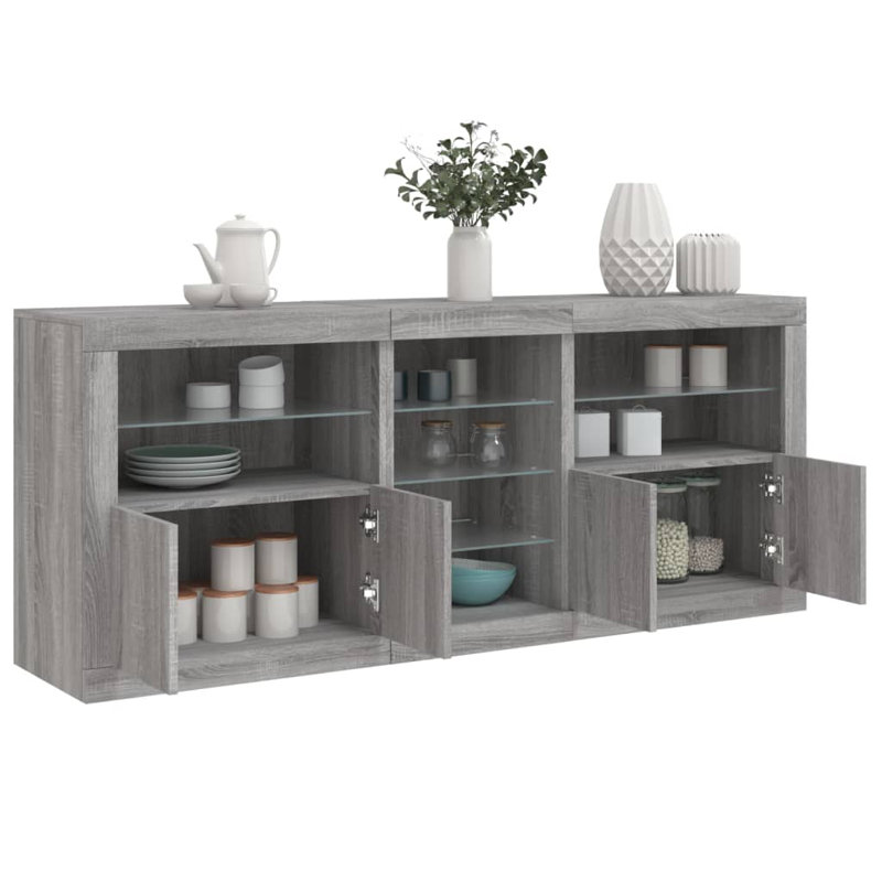 Bashkim 162cm Sideboard, Grey Sonoma