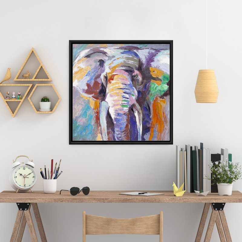 "Éléphant de couleur pastel"