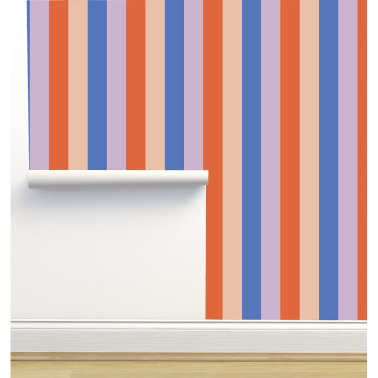 Red Barrel Studio® Peel & Stick Striped Roll | Wayfair