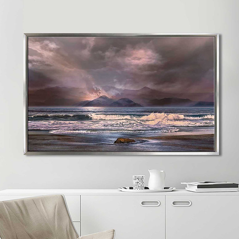 " Escape " Acrylic Print, 39.5" H x 63.5" W x 2" D, Silver Floater Frame