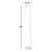 Boswell 55'' Black LED Task Floor Lamp