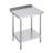 Stainless Steel Work Table with Back Baffle, Adjustable Shelf-731770404