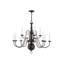 Lustre style chandelier 12 lumières Benedetto-1536767869