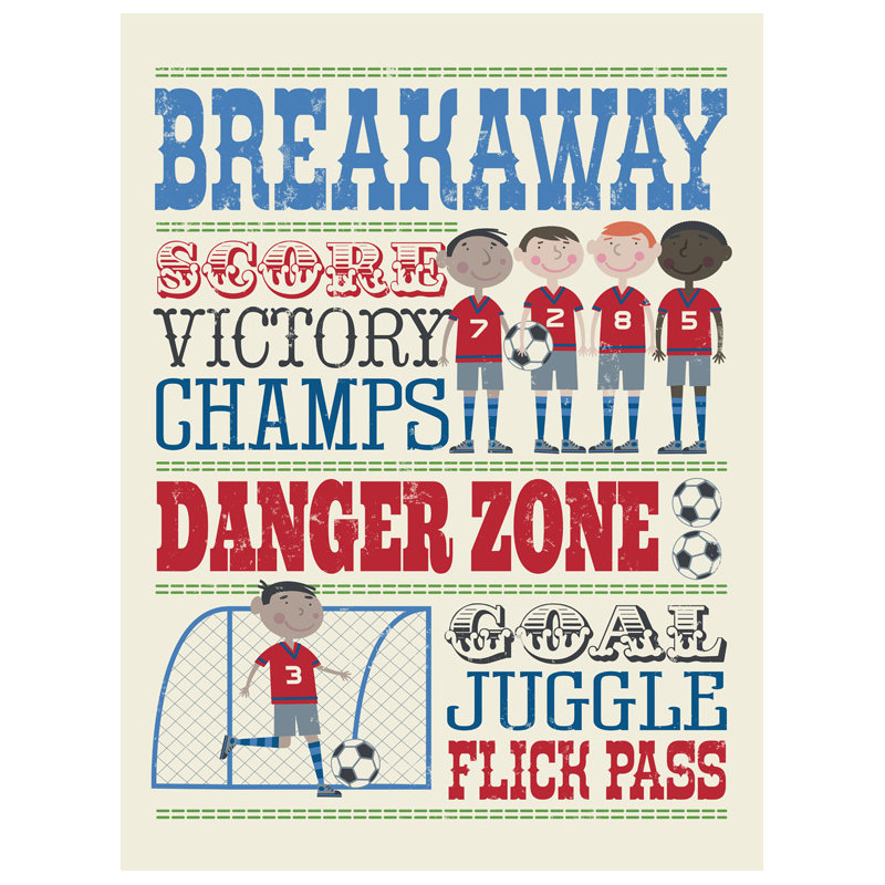 Toile de football toute la journée play