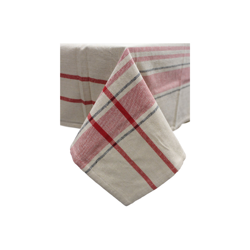 Nappe de couleur unie en mélange de coton, Taupe, 90 po x 60 po