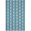 Button Blue Hand Micro Hooked Wool Rug-810960901