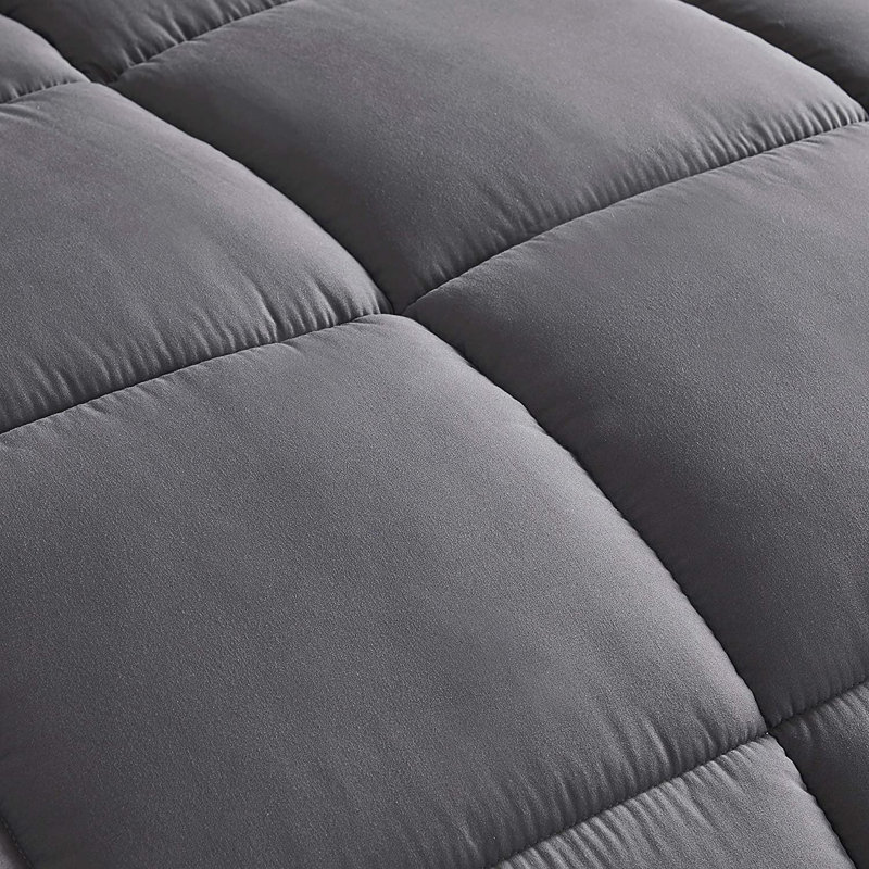 Gray Queen Down Alternative Microfiber Comforter Set