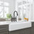 Matte Black Kitchen Faucet With Pull-Down Option - Dual Handle Switch For Accurate Water Control 360-Degree Rotatable High Nozzle Expanded Cleaning Space Brass Material Dependability Function Handles