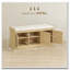 Banc de rangement pour chaussures avec portes en rotin tissé, banc de chaussures avec coussin-1603169101-1603169103