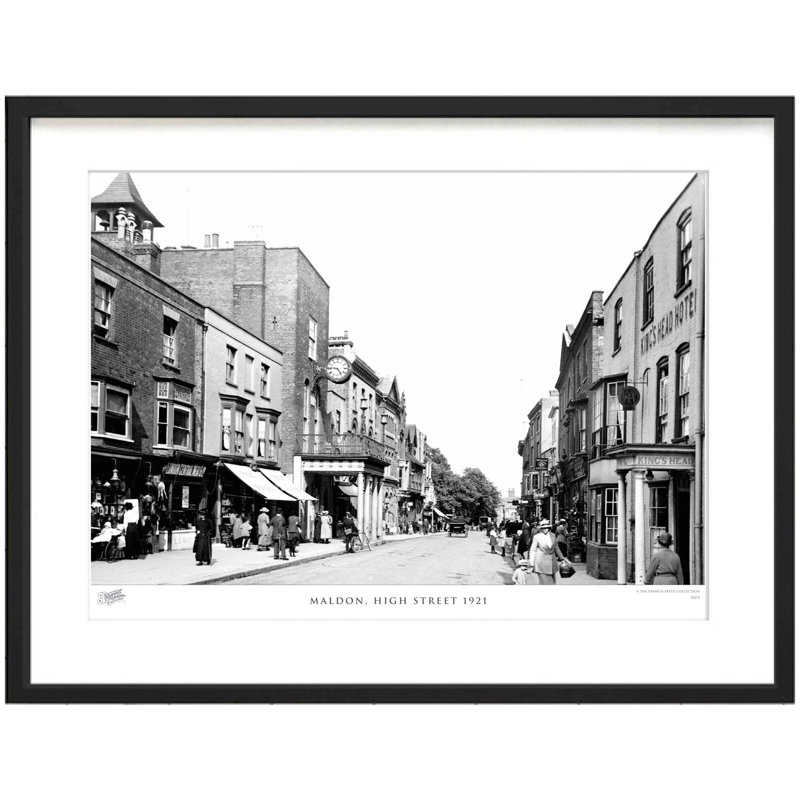 Maldon, High Street 1921 by Francis Frith - Single Picture Frame Print, 45cm H x 60cm W x 2.3cm D