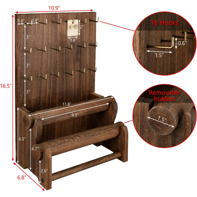 Chamya Wood Jewelry Stand +