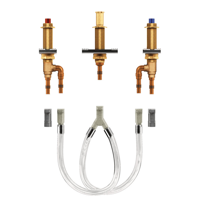 M-Pact Two Handle Roman Tub Valve Adjustable 1/2" CPVC Pex Connection