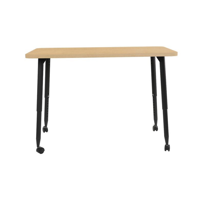 Table d'activité Adapte 24 x 36, 30 po x 48 po, Grain d'érable / noir