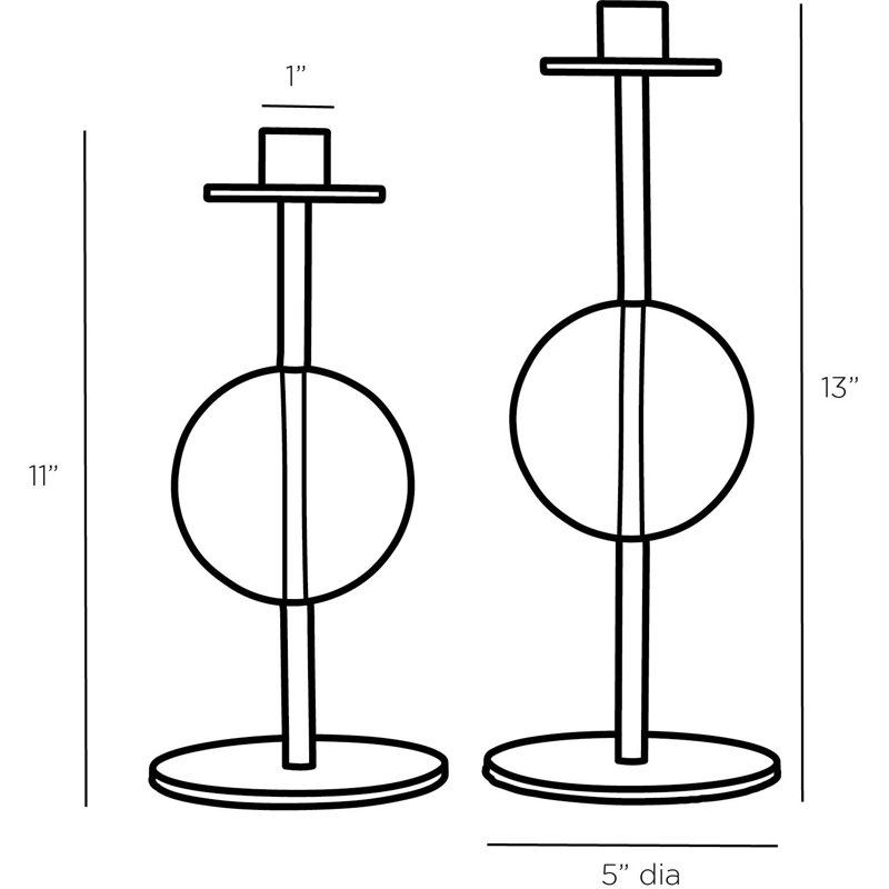 Terrell Candleholders, Set Of 2