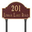 Enseigne d’adresse pour pelouse sur 2 lignes-781984977-781984964