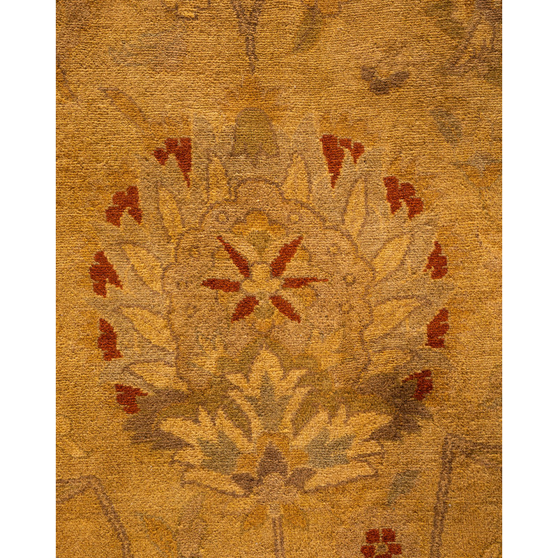 One-of-a-Kind 18' 2" X 12' 1" 2000s Wool Area Rug in Yellow