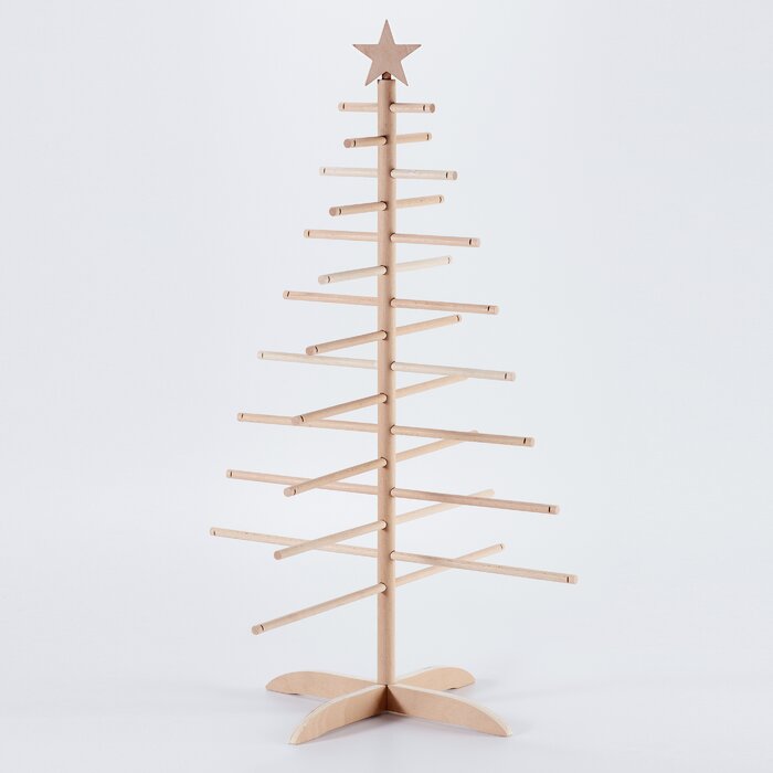 The Holiday Aisle® Wooden Christmas Tree & Reviews | Wayfair