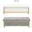 Banc de chambre rustique avec couvercle relevable-11719479