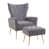 Velours gris velours est en rupture de stock