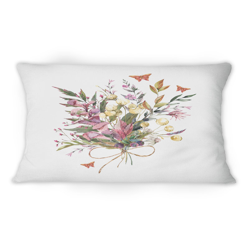 Arrangement floral rétro avec fleurs sauvages rétro - imprimé traditionnel 1