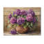 Hortensias dans un vase rustique - impression d'hortensias sur bois de pin naturel-1417287589