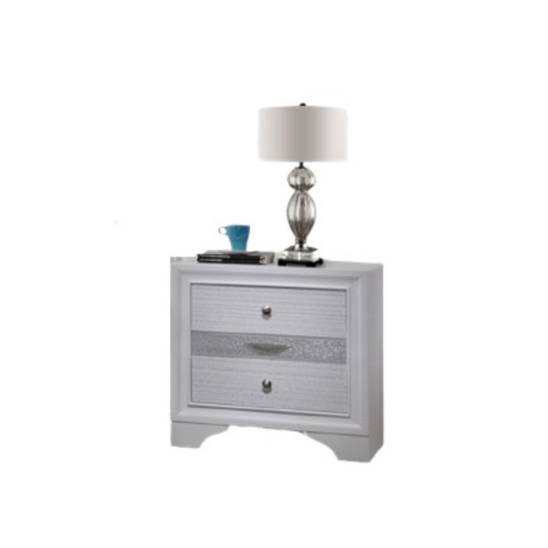 Table de chevet Smartt, Blanc