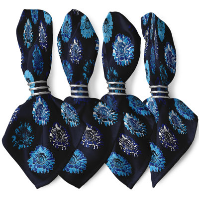 Caillo Polyester Floral Square Napkin