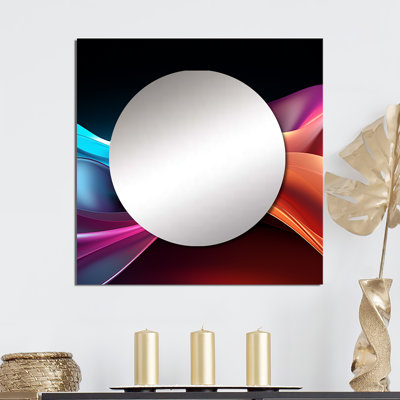 Magdala - Abstract Shapes Square Mirror Wall Art For Bathroom